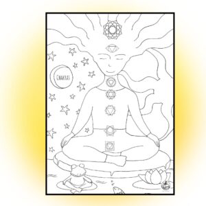 Lámina CHAKRAS para colorear PDF