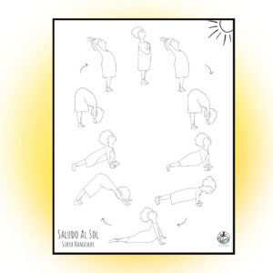Lámina Saludo al Sol para colorear PDF (copia)