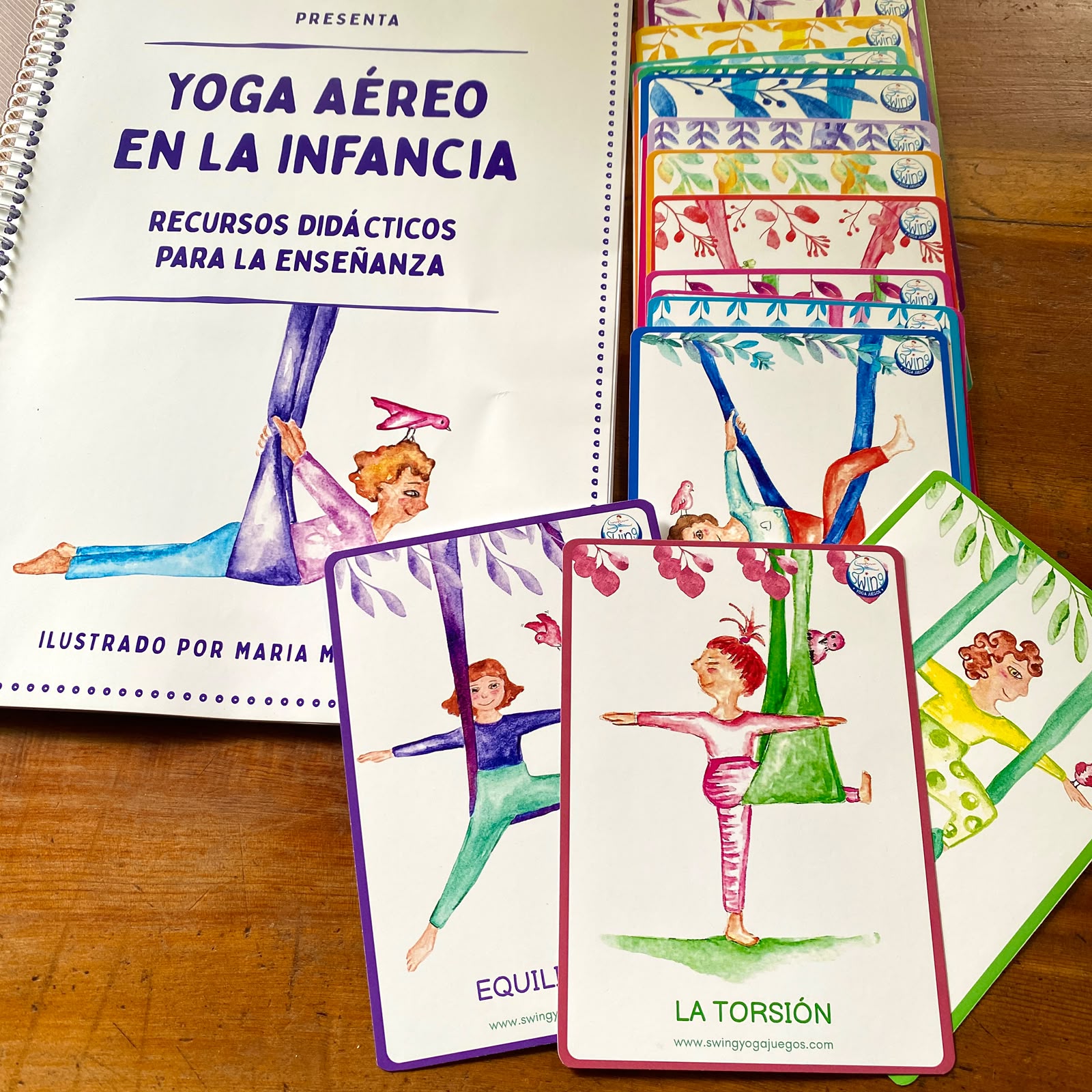 Cartas Yoga Aéreo y Manual de Yoga Aéreo