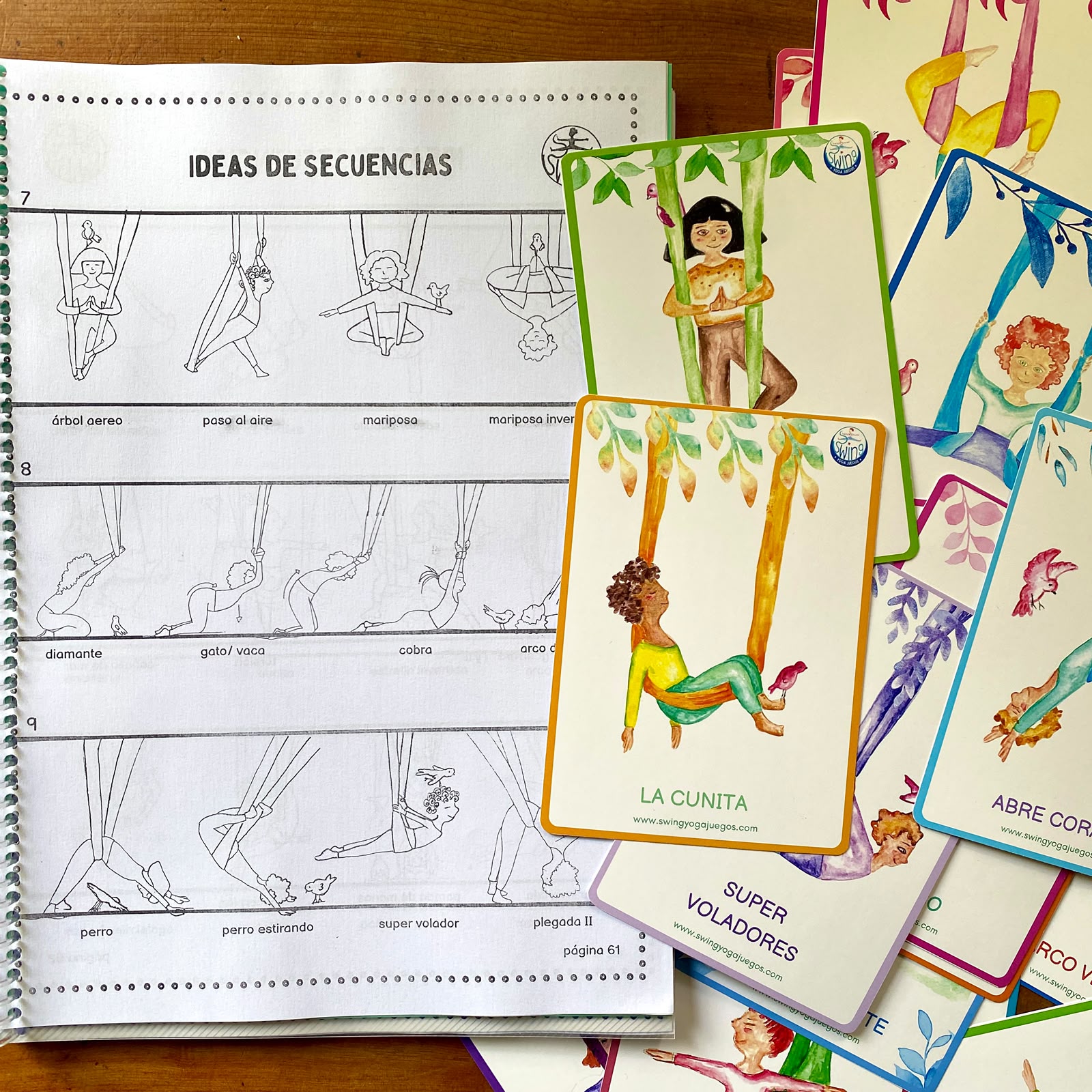 Cartas Yoga Aéreo y Manual de Yoga Aéreo